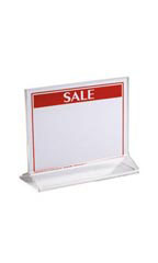 7 x 5 ½ inch Double-Sided Acrylic Sign Holder