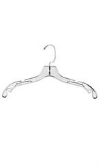 Economy 17 inch Clear Plastic Dress Hangers