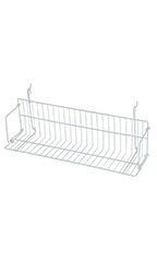 24 x 6 x 6.5 inch Media Grid Shelf for Slatwall & Wire Grid
