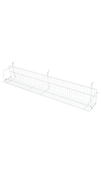 48 x 6 x 6.5 inch Media Grid Shelf for Slatwall & Wire Grid