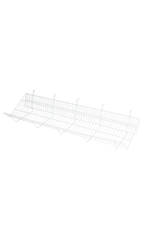 48 x 12 x 6 inch Downslope Grid Shelf for Slatwall & Wire Grid