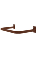Made to Order U Shaped Wire Grid Hangrail - Fine Textured Rustic Copper