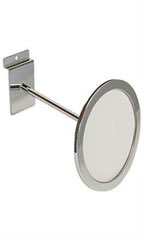 Circular Chrome Faceout Sign Holder for Slatwall