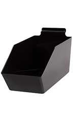 6 x 5 ½ x 11 ½ inch Black Plastic Dump Bin