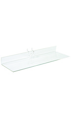 12 x 4 inch Clear Acrylic Shelf for Pegboard