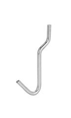 Chrome J-Hook for 1/8 inch or 1/4 inch Pegboard