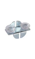 Front Glass Shelf Clips With Rubber Bumpers