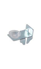 Left/Right End Glass Shelf Clips with Rubber Bumpers