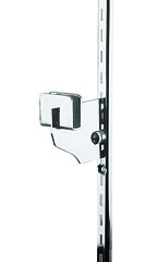 3 inch Chrome Dimensional Hangrail Bracket for Slotted Standard - ½ inch slots 1 inch on center