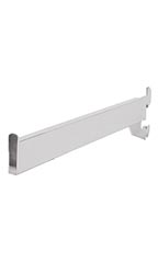 12 inch Dimensional Straight Chrome Faceout for Slotted Standard - 1 inch slots 2 inch on center