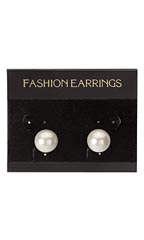 Black Velour "Fashion Earrings" Earring Cards