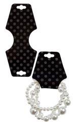 Black Dots Self-Adhesive Necklace Foldovers