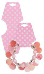 Pink Dots Self-Adhesive Necklace Foldovers