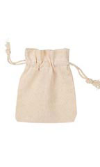 3 x 4 inch Natural Cotton Drawstring Pouches