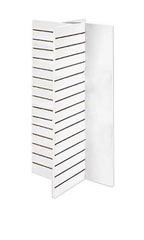 4-Panel White Slatwall Tower