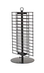 Double Wire Grid Countertop Spinner Rack 