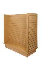 24 x 48 x 48 inch Maple Slatwall Gondola with Casters
