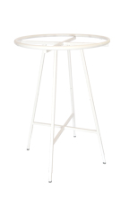 White Collapsible Round Clothing Rack