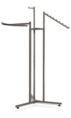 Boutique Raw Steel 3-Way Clothing Rack