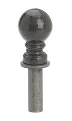 Boutique Raw Steel Ball Finial for Counter Merchandise Hooks