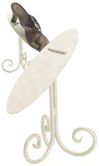 Boutique Ivory 8 inch Shoe Display Stand
