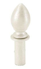 Boutique Ivory Teardrop Round Fitting Finial