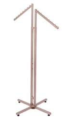 Rose Gold 2-Way Clothing Rack with Slant Arms