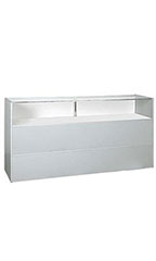 70 inch Gray Jewelry Display Case Fully Assembled