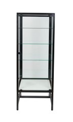 4 Shelf Modern Glass Display Tower