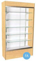 48 inch Maple Wall Unit Display Case Fully Assembled