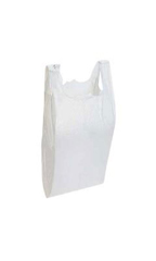 Small White Plastic T-Shirt Bags - Case of 2,000