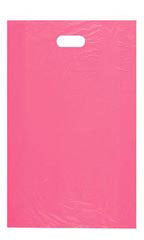 Large High Density Pink Plastic Merchandise Bags - Case of 1,000