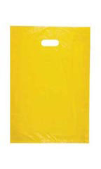 Medium High Density Yellow Plastic Merchandise Bags - Case of 1,000