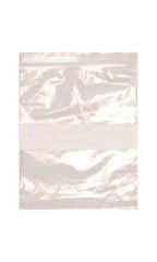 Resealable 6 x 9 inch Clear Plastic Bags With White Block - Case of 100