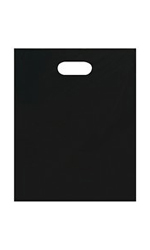 Medium Low Density Black Merchandise Bags - Case of 1,000
