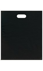 Large Low Density Black Merchandise Bags - Case of 500