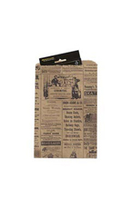 Small Newsprint Paper Merchandise Bags - Case of 1,000
