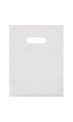 Small Clear Frosted Plastic Merchandise Bags - Case of 250