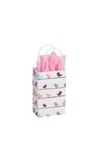 Small Little Birdies Paper Shopping Bags - Case of 25