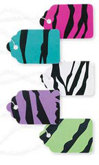 Boutique Strung Bright Zebra Print Paper Price Tag Assortment