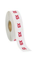Self-Adhesive Size Labels - Size XS