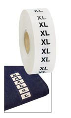 Wrap Around Clothing Size Labels - Size XL