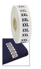 Wrap Around Clothing Size Labels  -Size XXL