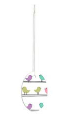 Large Strung Oval Little Birdies Tags