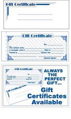 gift certificates forms