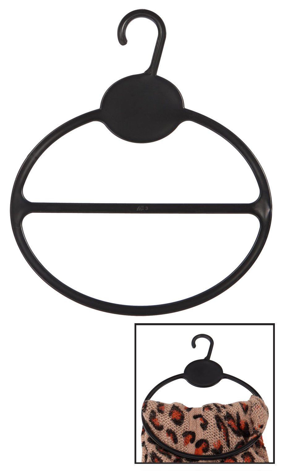 Black Scarf Hanger Store Supply Warehouse