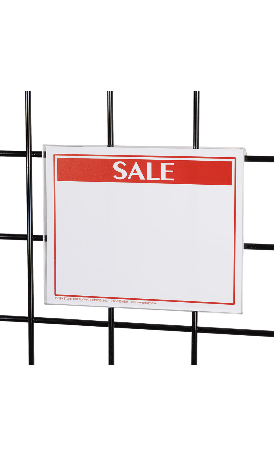 Small Acrylic Sign Holder for Slatwall & Gridwall Store Supply