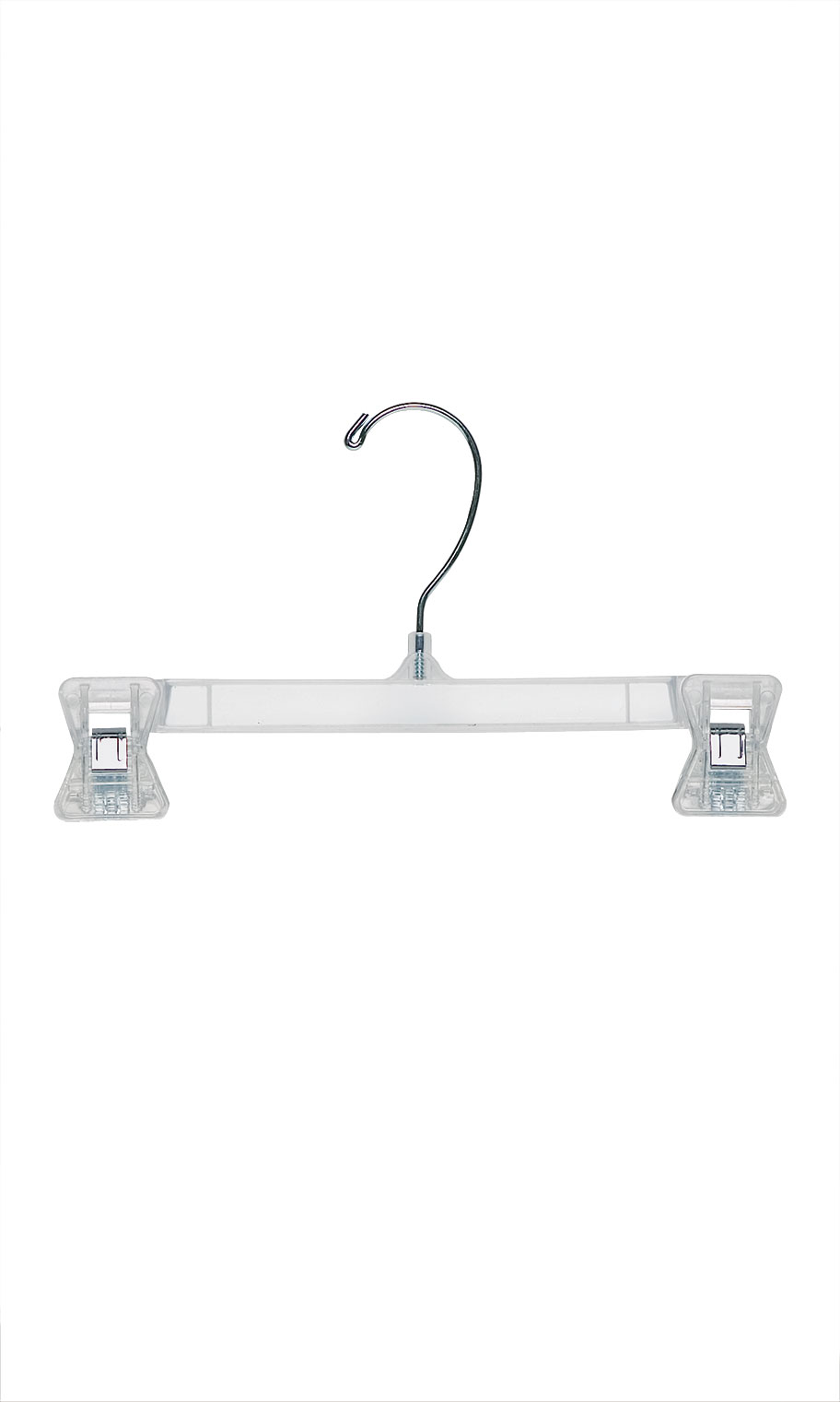 Wholesale Heavy Duty 10" Plastic Skirt & Pant Hangers Clear SSW