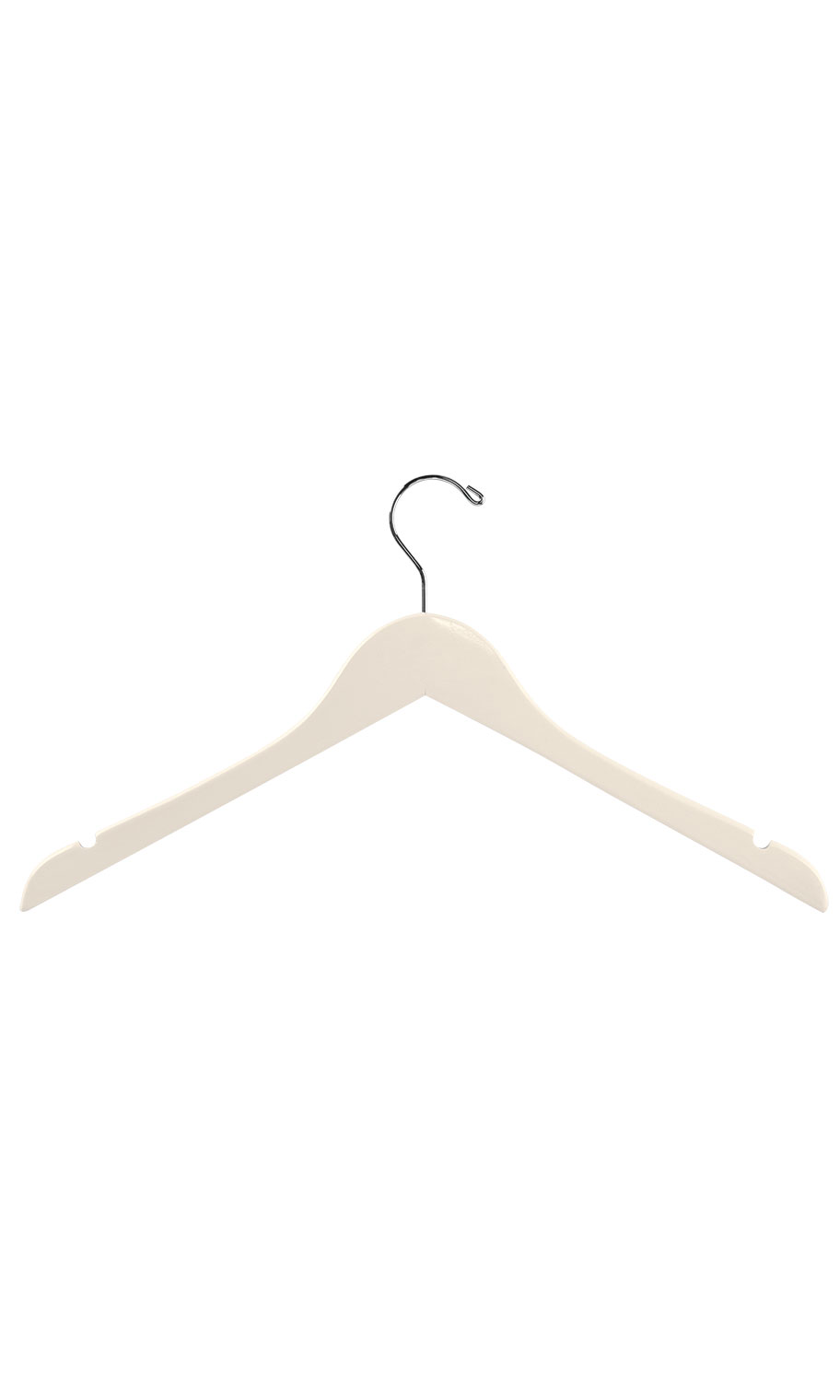 Wholesale Ivory Wooden Dress Hangers 17 " Store Supply Warehouse