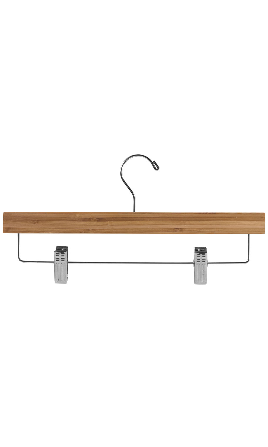 Wholesale 14" Wood Bamboo Pant & Skirt Hangers Store Supply